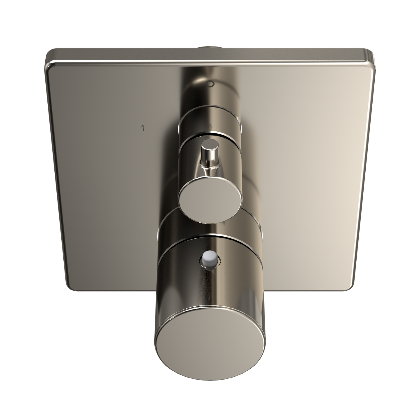 TOTO TBV02404U#PN Square Thermostatic Mixing Valve with Two-Way Diverter Shower Trim , Polished Nickel