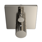 TOTO TBV02404U#PN Square Thermostatic Mixing Valve With Two-Way Diverter Shower Trim - Polished Nickel