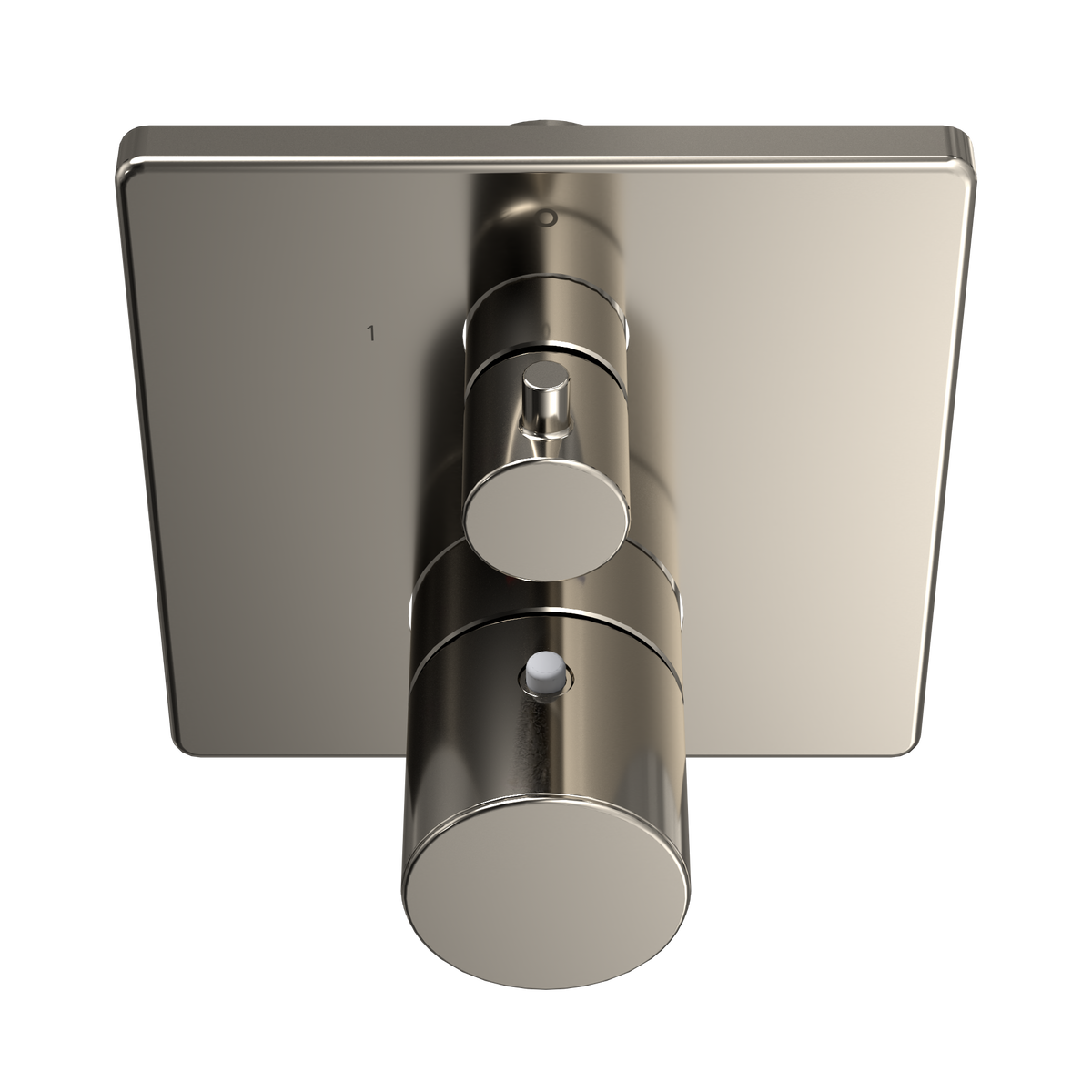 TOTO TBV02404U#PN Square Thermostatic Mixing Valve With Two-Way Diverter Shower Trim - Polished Nickel