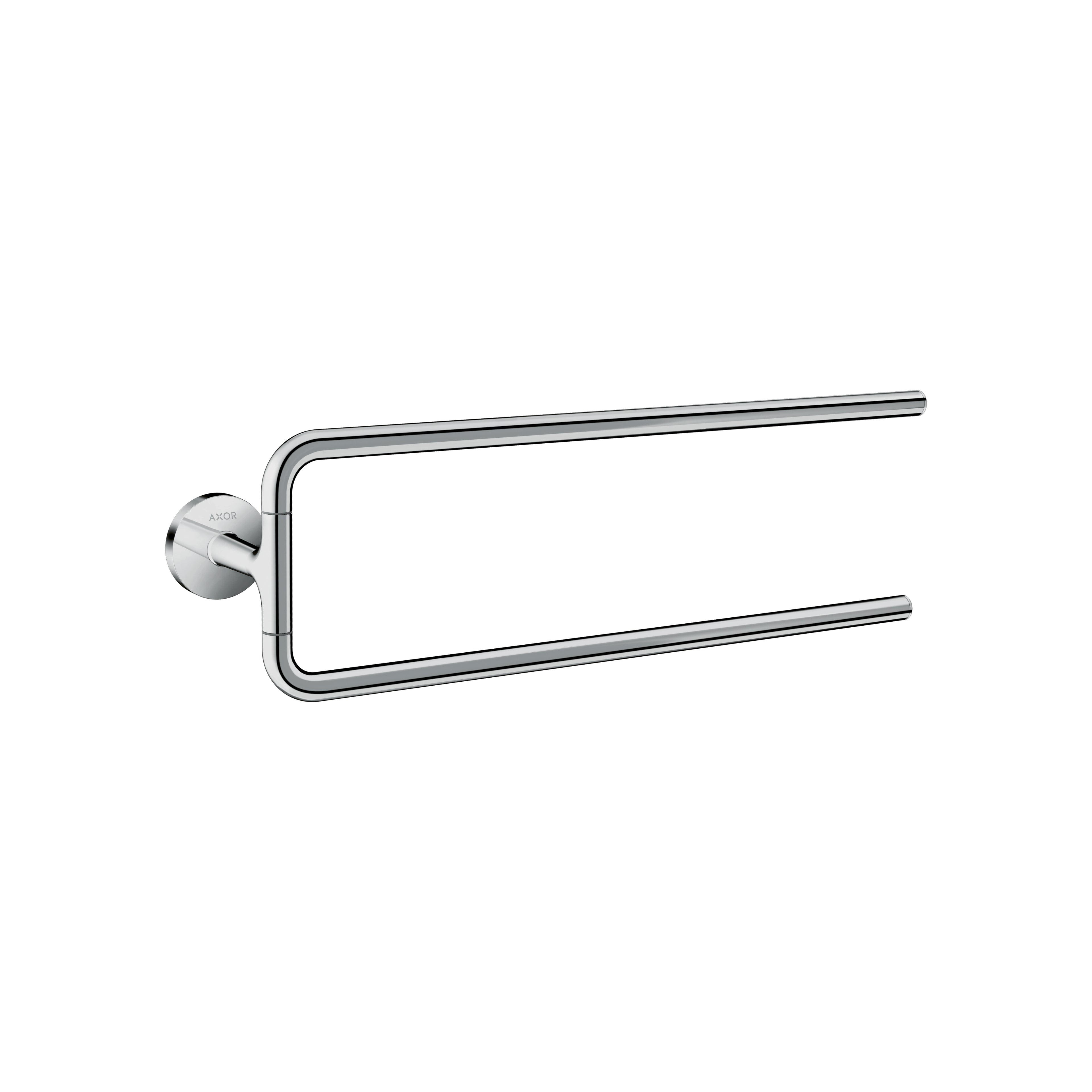 AXOR 42822000 Universal Circular Double Towel Bar, 20" - Chrome