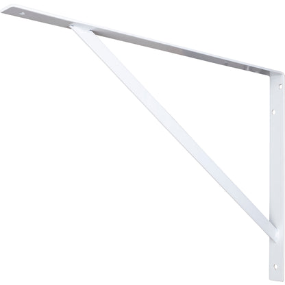 HARDWARE RESOURCES 1421WH White Heavy-Duty Shelf Utility Bracket - White