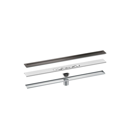 AXOR 42521341 Drains Floor Installation 31 1/2" - Brushed Black Chrome