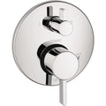 HANSGROHE 04447000 Ecostat Pressure Balance Trim S with Diverter - Chrome