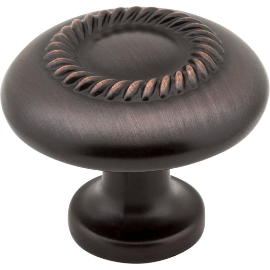 ELEMENTS Z118-DBAC Cypress 1-1/4" Diameter Mushroom Knob - Brushed Oil Rubbed Bronze