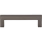 TOP KNOBS M2158 Square Bar 3 3/4" Center to Center Bar Pull - Ash Gray