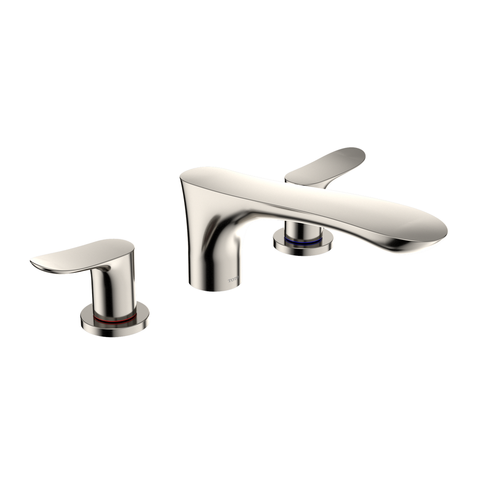 TOTO TBG01201U#PN Go Two-Handle Deck-Mount Roman Tub Filler Trim - Polished Nickel