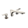 TOTO TBG01201U#PN Go Two-Handle Deck-Mount Roman Tub Filler Trim - Polished Nickel