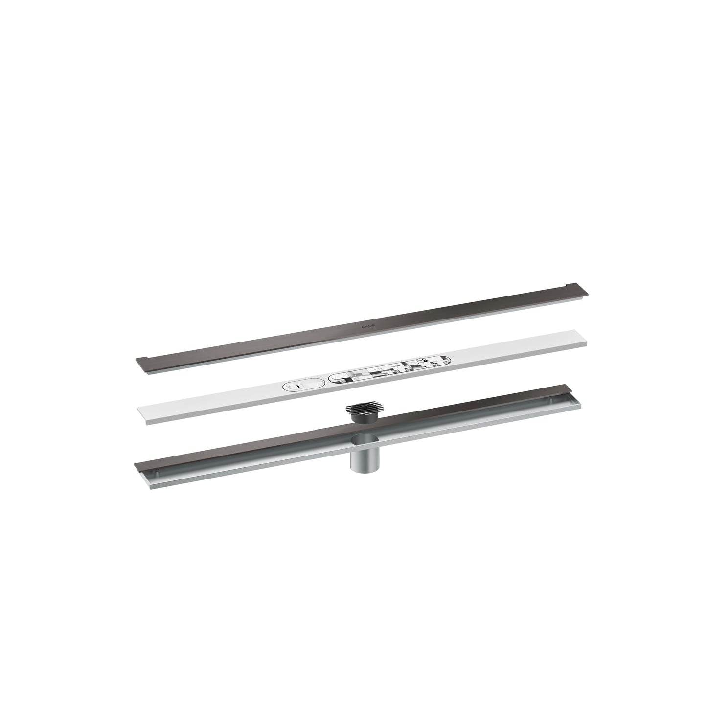 AXOR 42526341 Drains Wall Installation 31 1/2" - Brushed Black Chrome