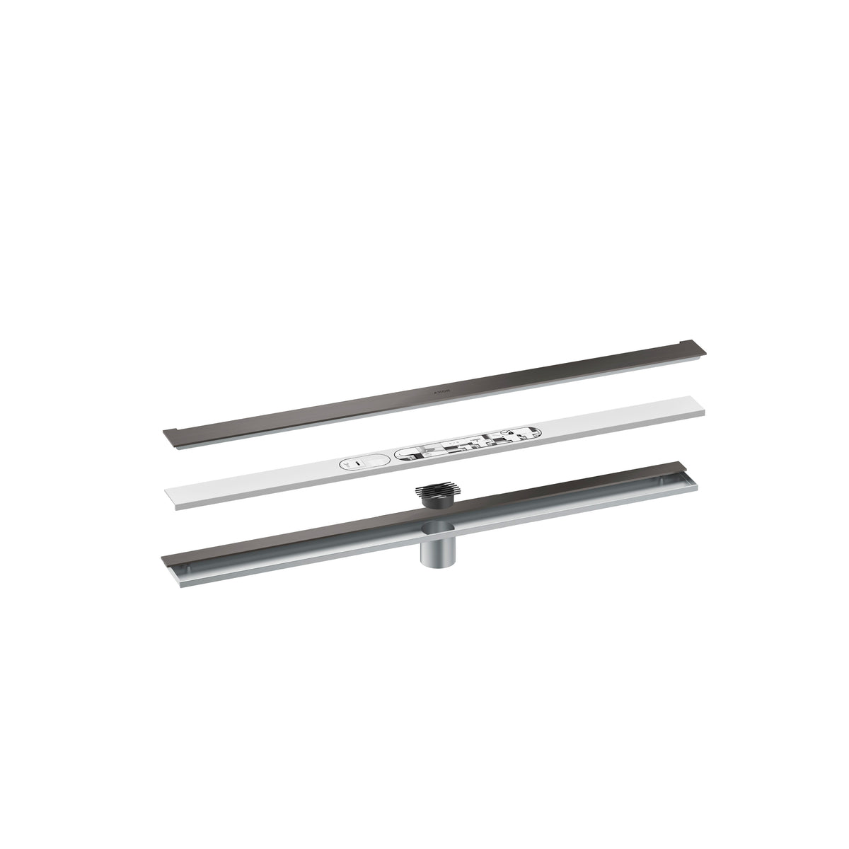 AXOR 42526341 Drains Wall Installation 31 1/2" - Brushed Black Chrome