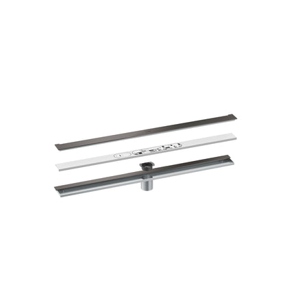 AXOR 42526341 Drains Wall Installation 31 1/2" - Brushed Black Chrome