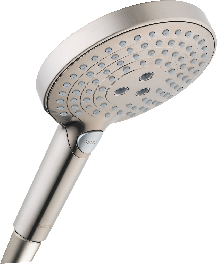 HANSGROHE 26037821 Raindance Select S Handshower 120 3-Jet PowderRain, 2.5 GPM - Brushed Nickel