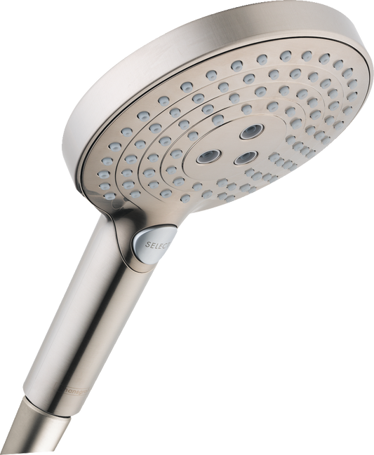 HANSGROHE 26037821 Raindance Select S Handshower 120 3-Jet PowderRain, 2.5 GPM - Brushed Nickel