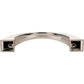 JEFFREY ALEXANDER 944-96NI Roman 96 mm Center-to-Center Arch Pull - Polished Nickel