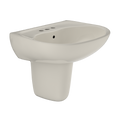 TOTO LHT241.4G#12 Supreme Oval Wall-Mount Bathroom Sink With Cefiontect And Shroud For 4 Inch Center Faucets - Sedona Beige