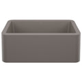 BLANCO 443112 Ikon Ikon SILGRANIT 27" Single Bowl Apron-Front Farmhouse Sink - Volcano Gray in Volcano Gray