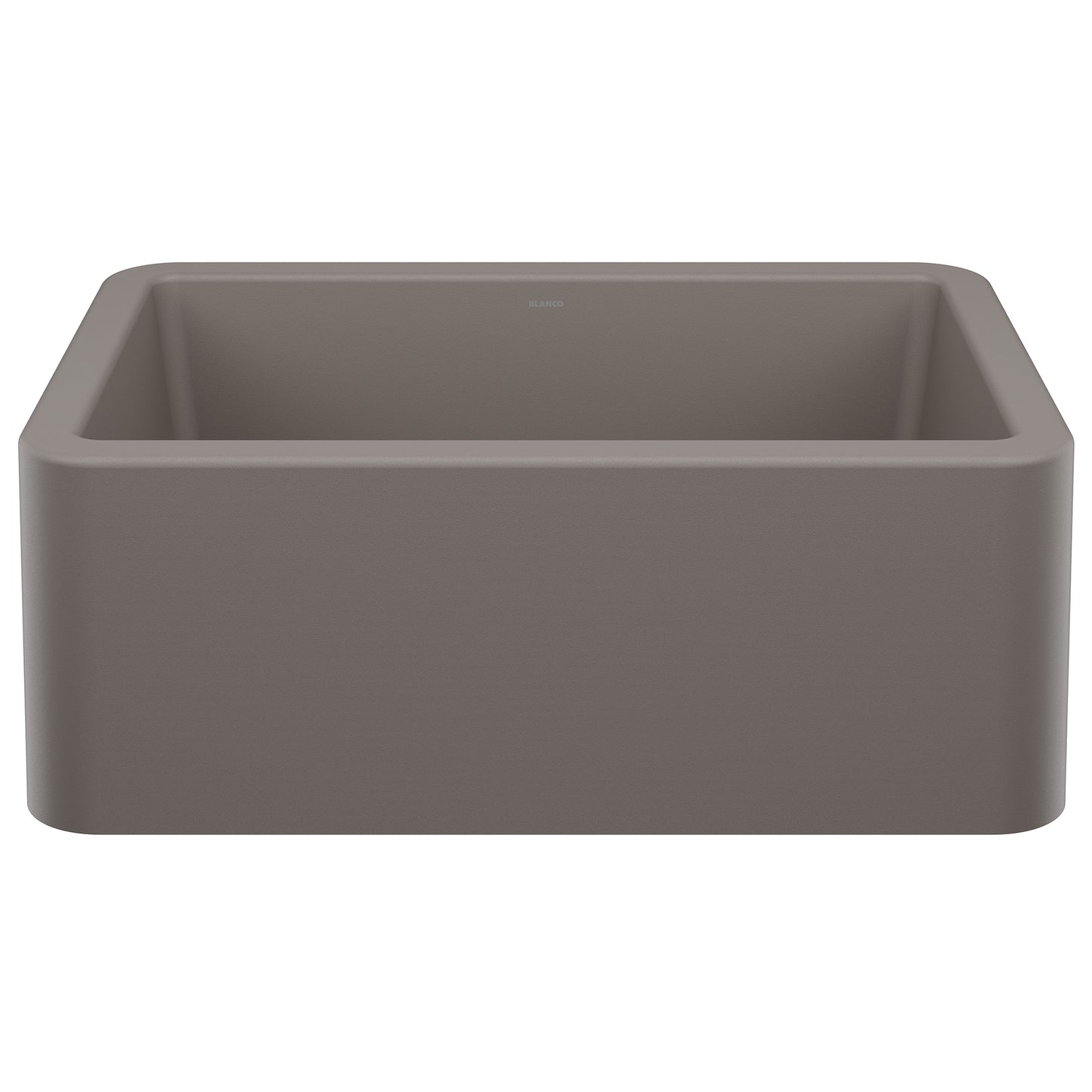 BLANCO 443112 Ikon Ikon SILGRANIT 27" Single Bowl Apron-Front Farmhouse Sink - Volcano Gray in Volcano Gray