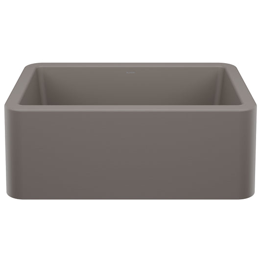 BLANCO 443112 Ikon Ikon SILGRANIT 27" Single Bowl Apron-Front Farmhouse Sink - Volcano Gray in Volcano Gray