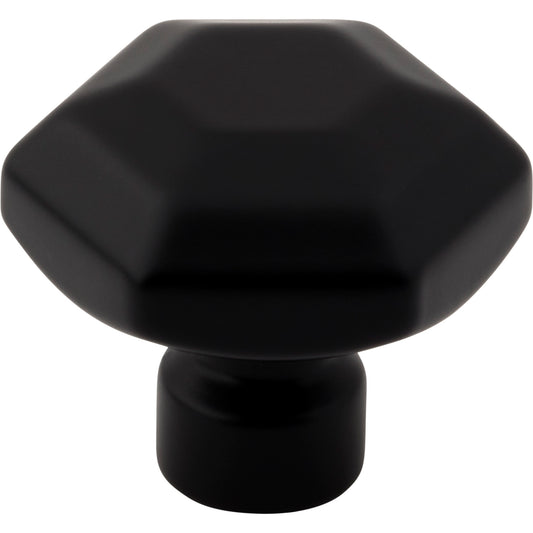 TOP KNOBS TK3200BLK Dustin 1 1/4" Length Geometric Knob - Flat Black