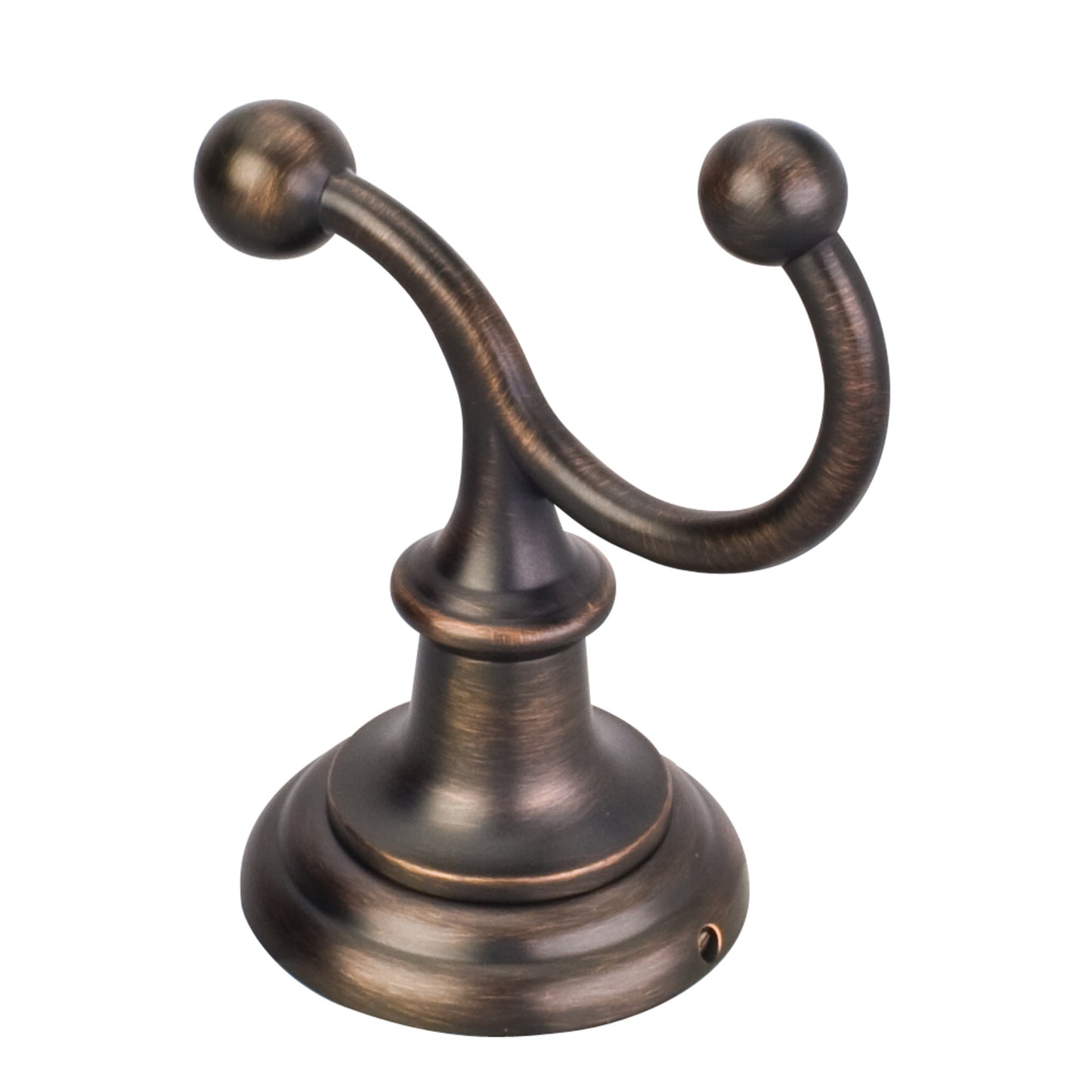 ELEMENTS BHE5-02DBAC Fairview Brushed Oil Rubbed Bronze Double Robe Hook - Contractor Packed - Brushed Oil Rubbed Bronze
