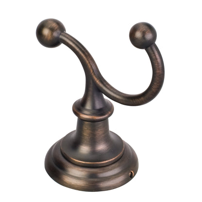 ELEMENTS BHE5-02DBAC Fairview Brushed Oil Rubbed Bronze Double Robe Hook - Contractor Packed - Brushed Oil Rubbed Bronze