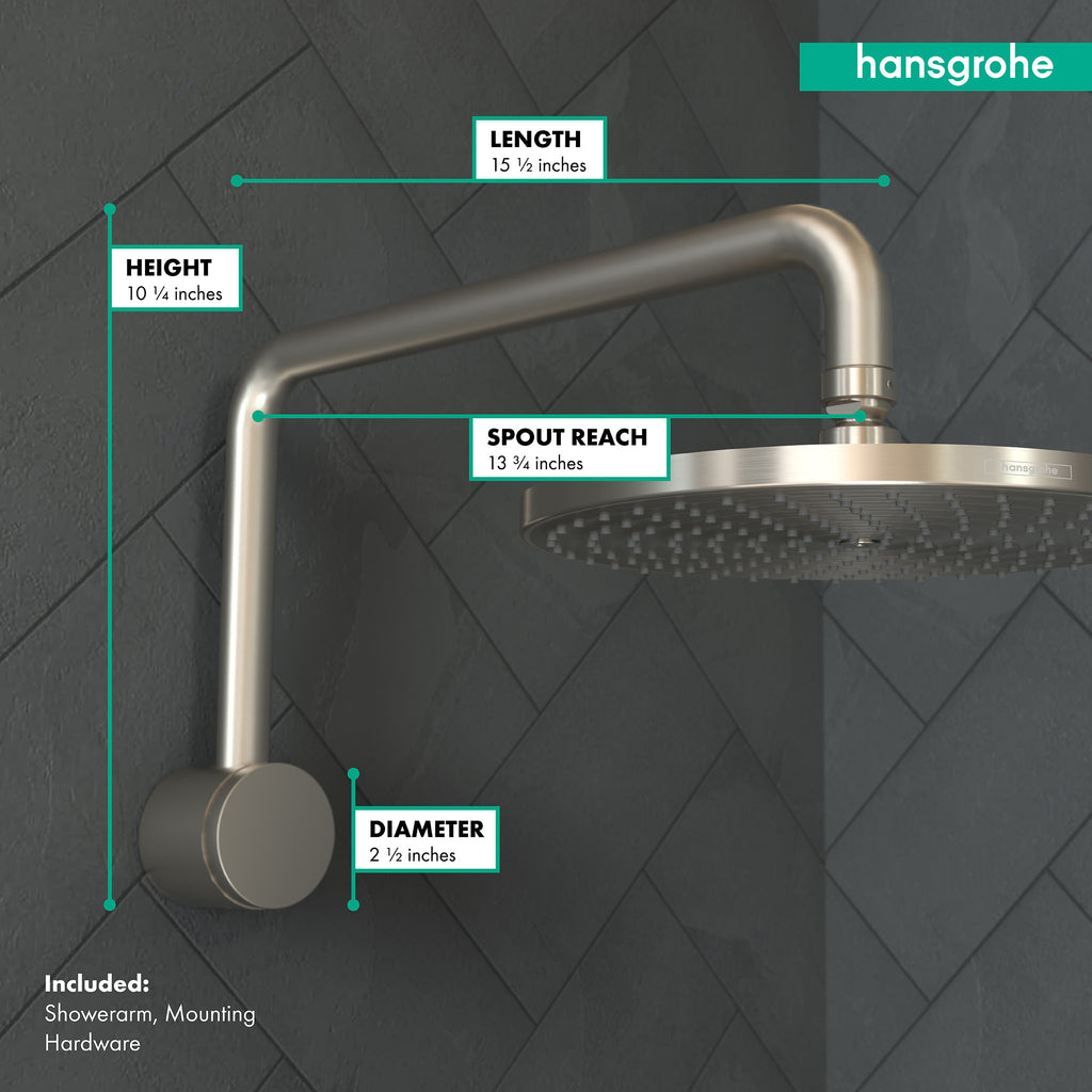 HANSGROHE 06476820 Raindance Showerarm - Brushed Nickel
