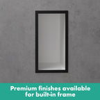 HANSGROHE 56096990 XtraStoris Individual Wall Niche Matte White with Design Frame 12"x 6"x 4" - Polished Gold Optic