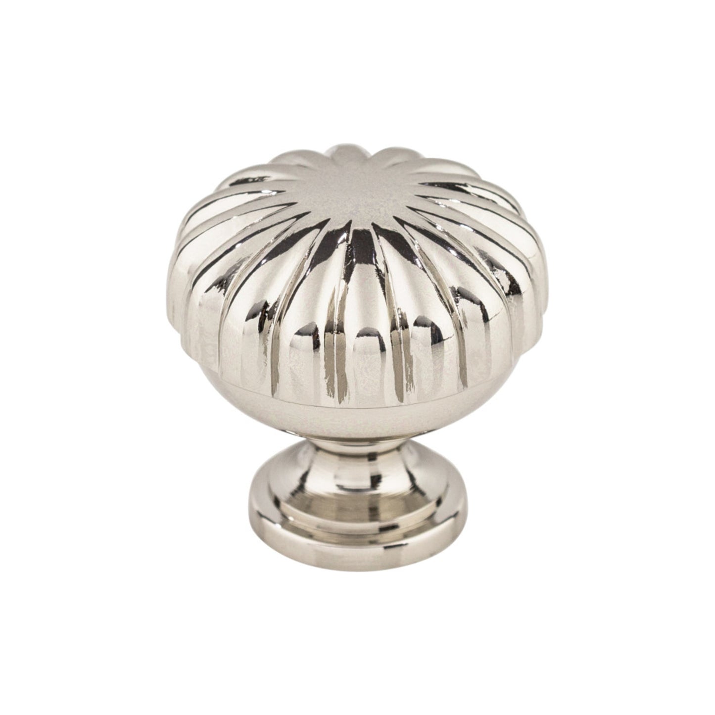 TOP KNOBS M1319 Melon 1 1/4" Diameter Round Knob - Polished Nickel