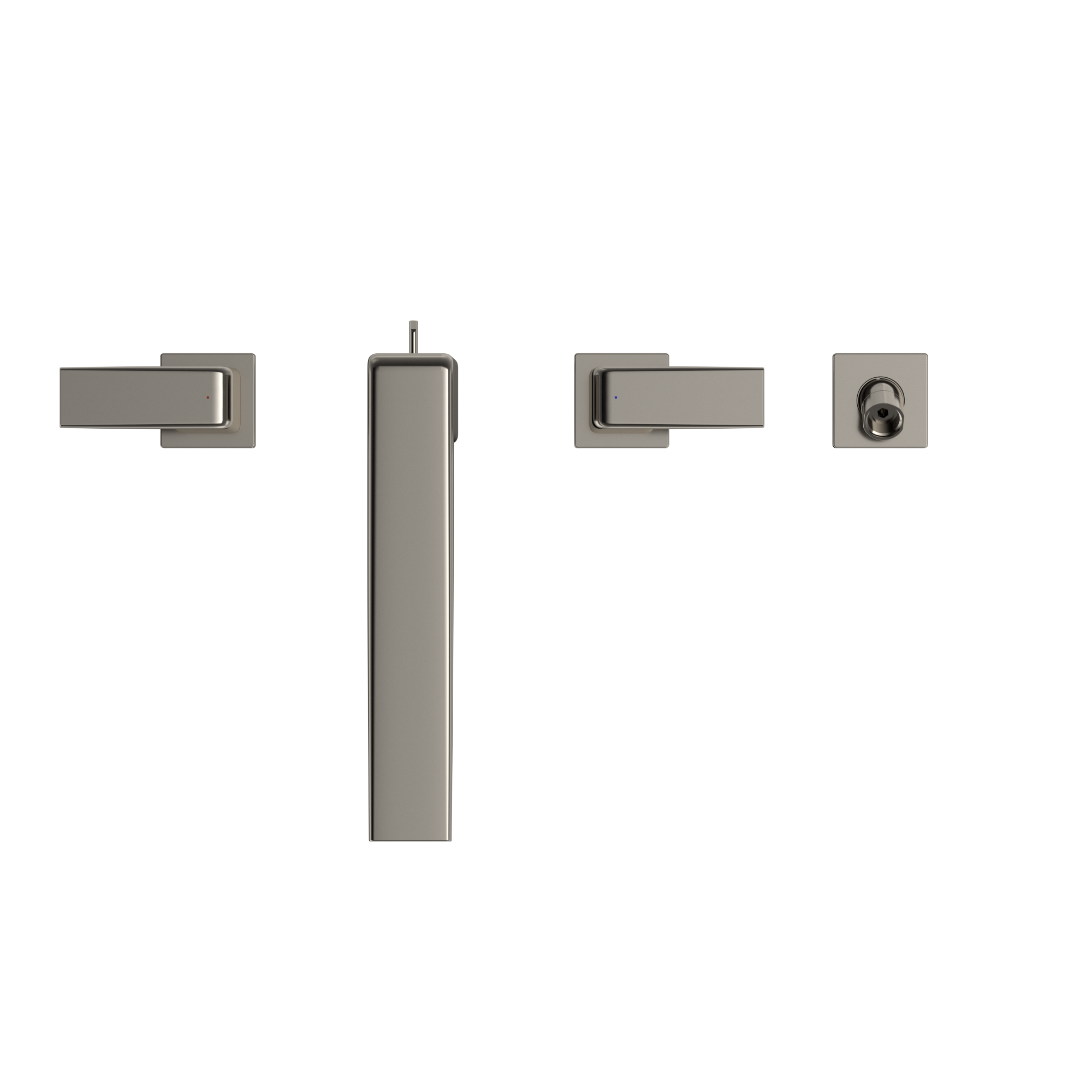 TOTO TBG10202U#PN Gb Two-Handle Deck-Mount Roman Tub Filler Trim With Handshower - Polished Nickel