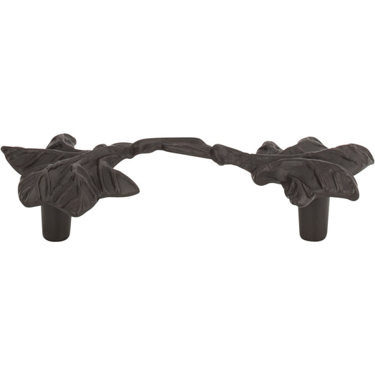 ATLAS 2202-O Vineyard Leaf 3" Center to Center Novelty Pull , Aged Bronze