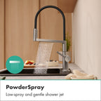 HANSGROHE 72861801 Talis N Semi-Pro PowderSpray Kitchen Faucet 1.75 GPM - Stainless Steel Optic