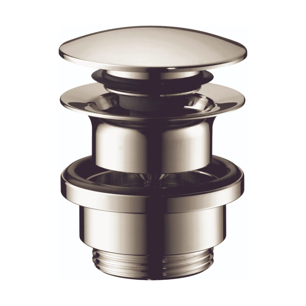 HANSGROHE 50100831  Push-Open Sink Drain - Polished Nickel