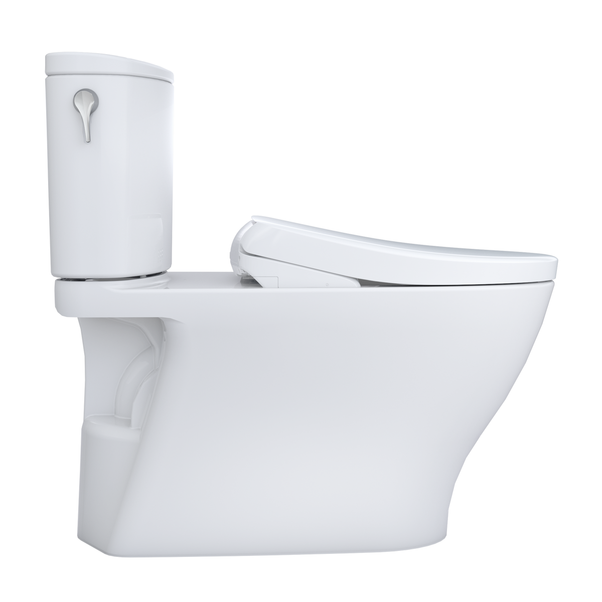 TOTO MW4424736CEFGA#01 Washlet+ Nexus Two-Piece Elongated 1.28 Gpf Toilet With Auto Flush S7A Contemporary Bidet Seat - Cotton White