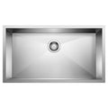 BLANCO 512747 Precision Precision R0 32" Super Single Bowl Undermount Stainless Steel Kitchen Sink in Satin Polish