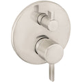 HANSGROHE 04447820 Ecostat Pressure Balance Trim S with Diverter - Brushed Nickel
