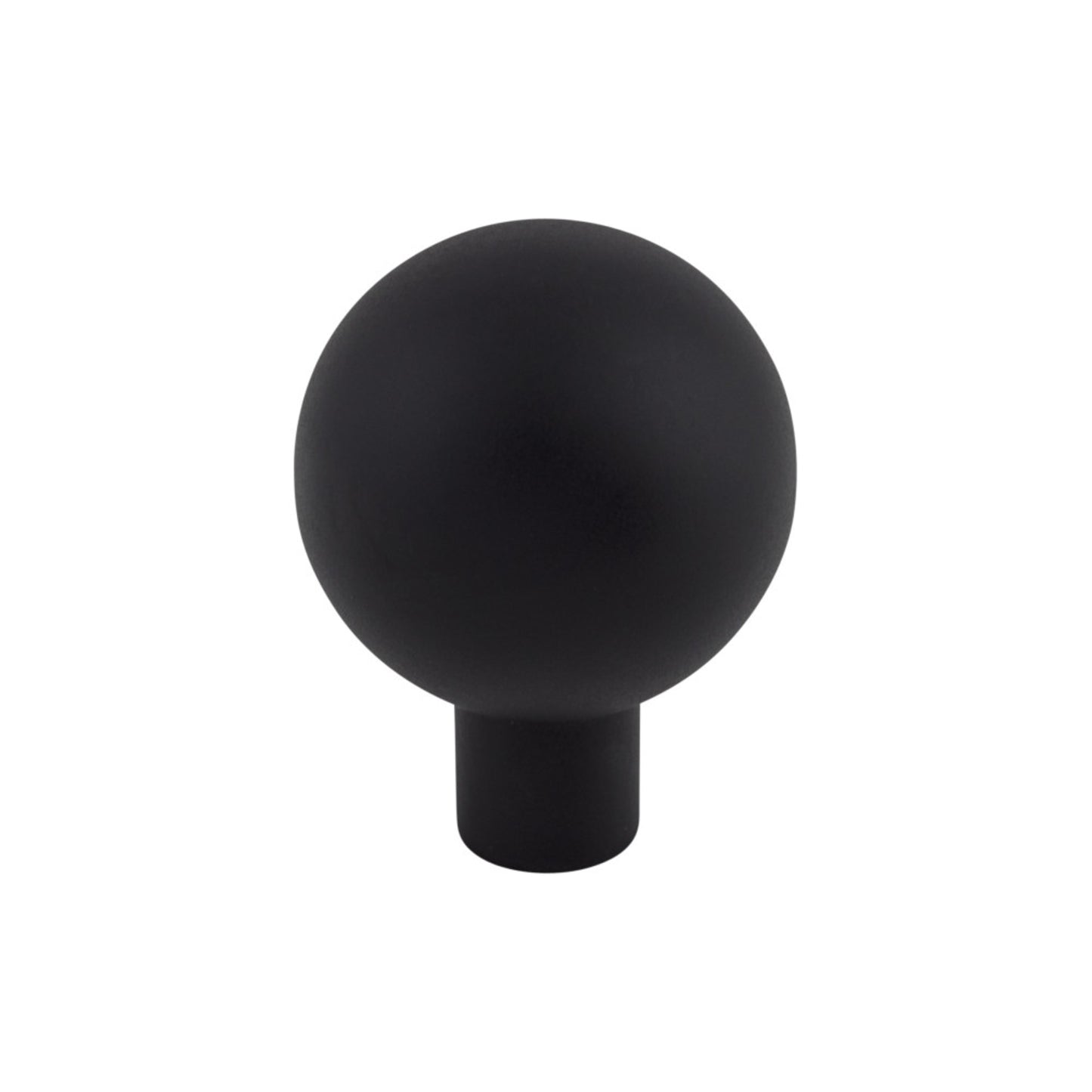 TOP KNOBS TK762BLK Brookline 1 1/8" Diameter Round Knob - Flat Black