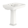 TOTO LPT530.8N#11 Promenade 27-1/2" X 22-1/4" Rectangular Pedestal Bathroom Sink For 8 Inch Center Faucets - Colonial White