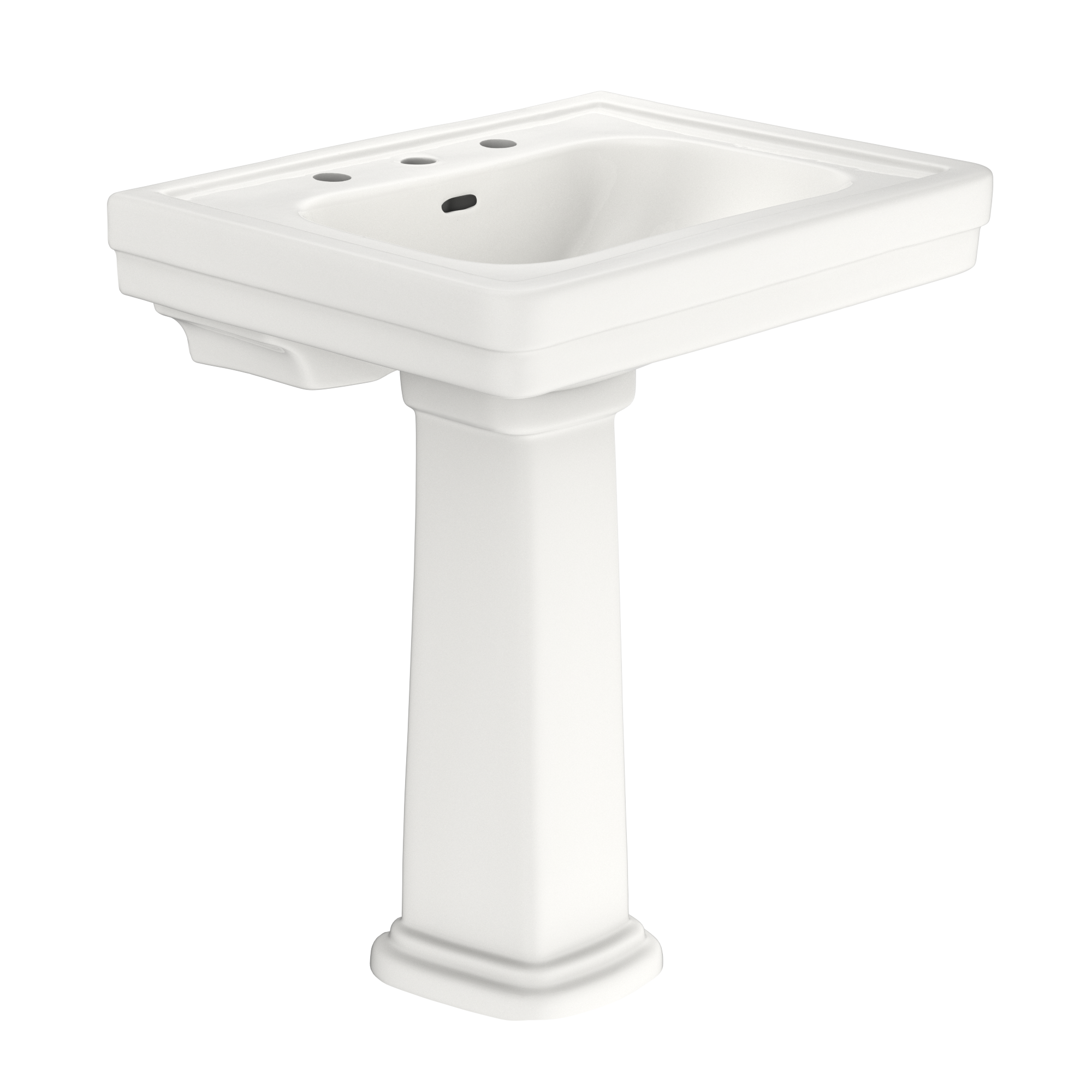 TOTO LPT530.8N#11 Promenade 27-1/2" X 22-1/4" Rectangular Pedestal Bathroom Sink For 8 Inch Center Faucets - Colonial White