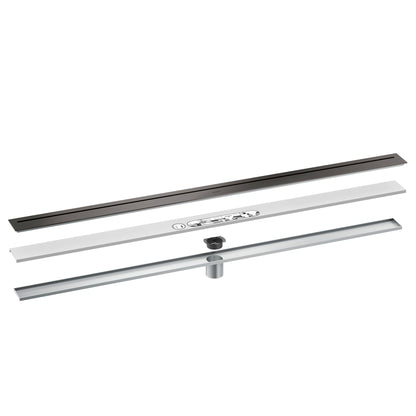 AXOR 42524341 Drains Floor Installation 47 1/4" - Brushed Black Chrome