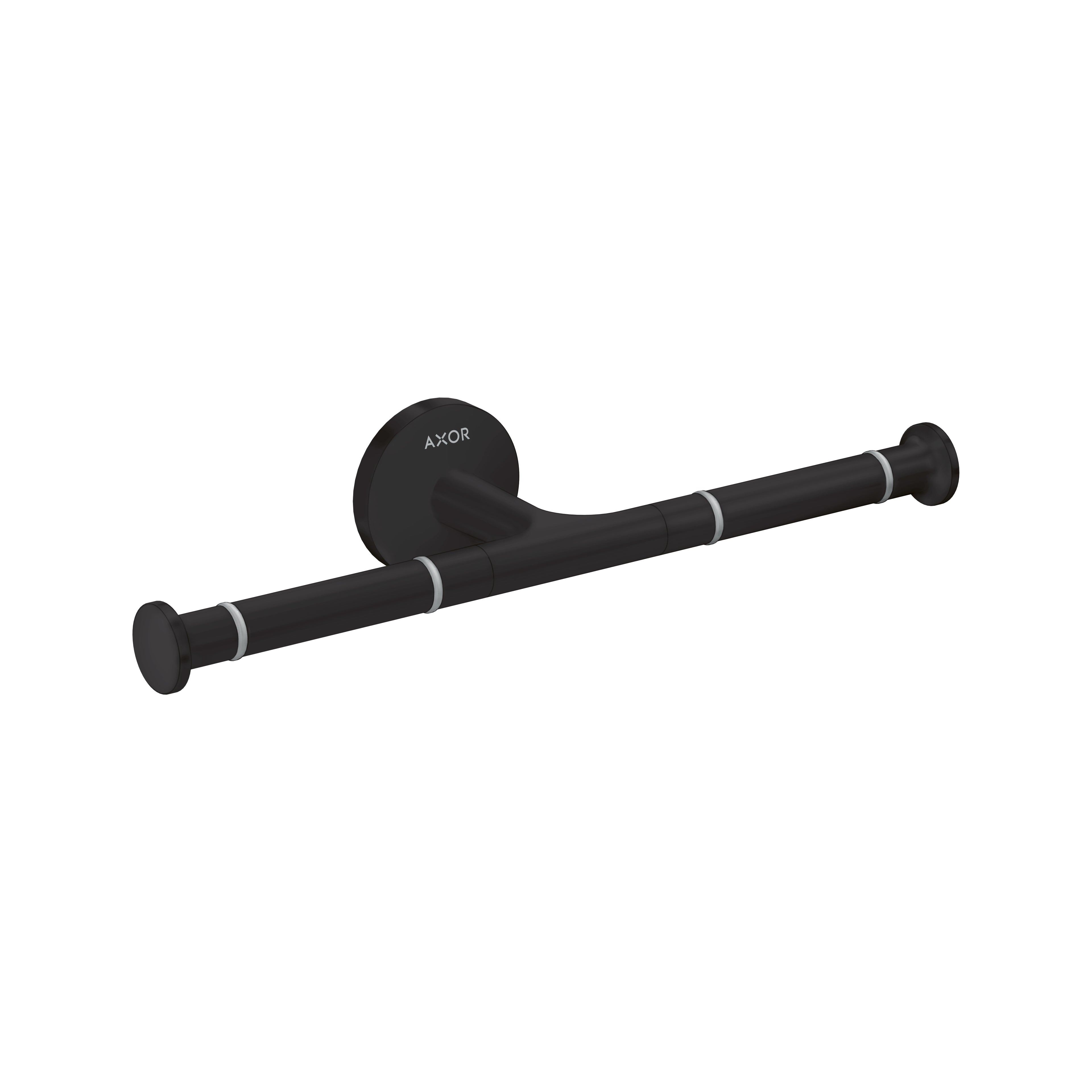 AXOR 42857670 Universal Circular Double Toilet Paper Holder - Matte Black