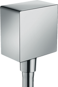 HANSGROHE 26455001 FixFit Wall Outlet Square with Check Valves - Chrome