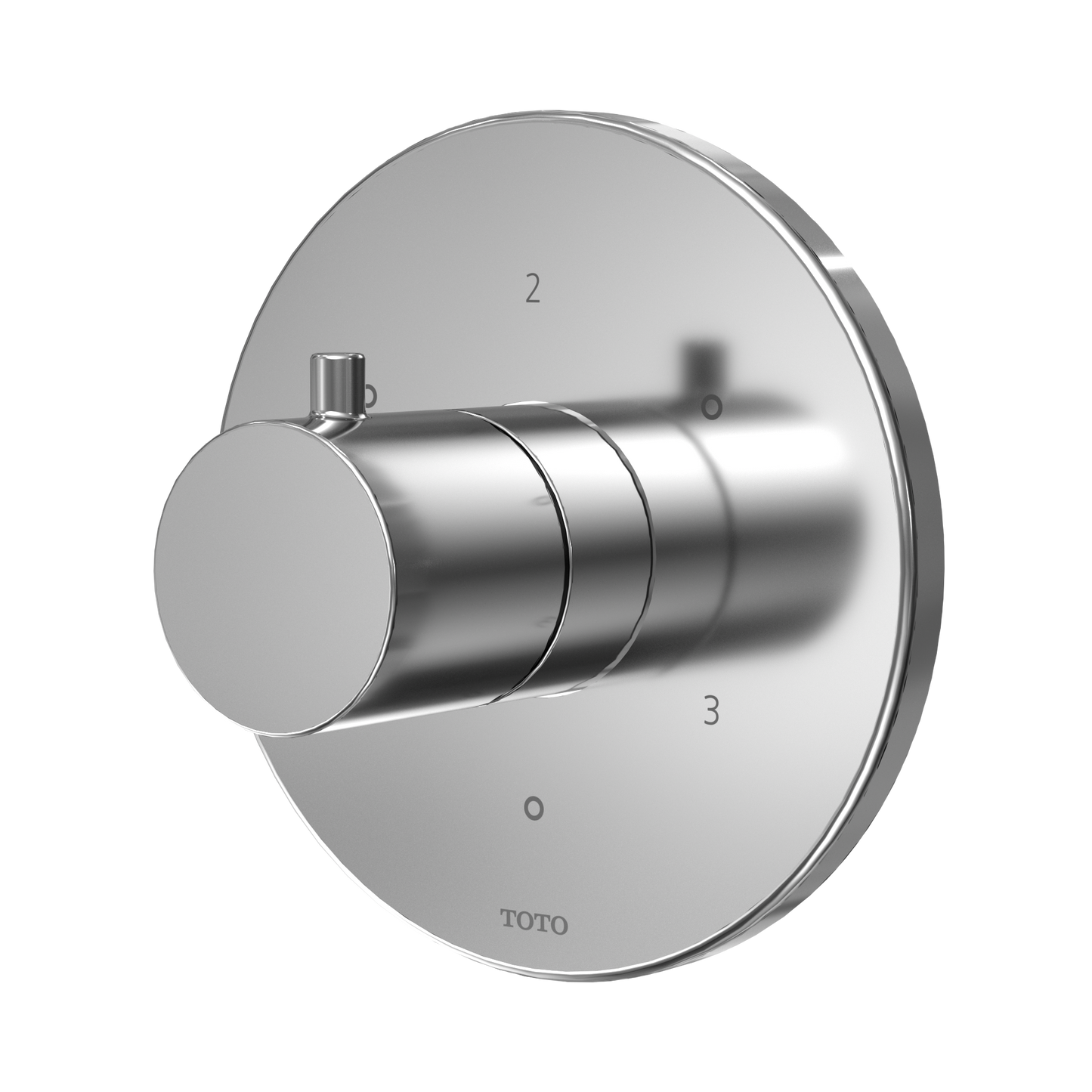 TOTO TBV01102U#CP Round Three-Way Diverter Trim with Off , Polished Chrome