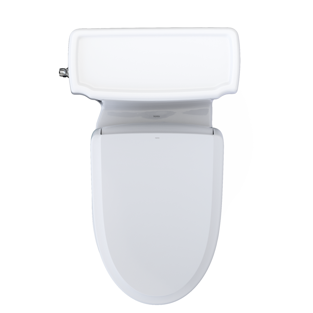 TOTO MW9744734CEFG#01 Washlet+ Eco Guinevere Elongated 1.28 Gpf Universal Height Toilet And S7A Classic Bidet Seat With Auto Open/Close - Cotton White