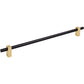 JEFFREY ALEXANDER 478-305MBBG Larkin 2 305 mm Center-to-Center Bar Pull - Matte Black w/Brushed Gold