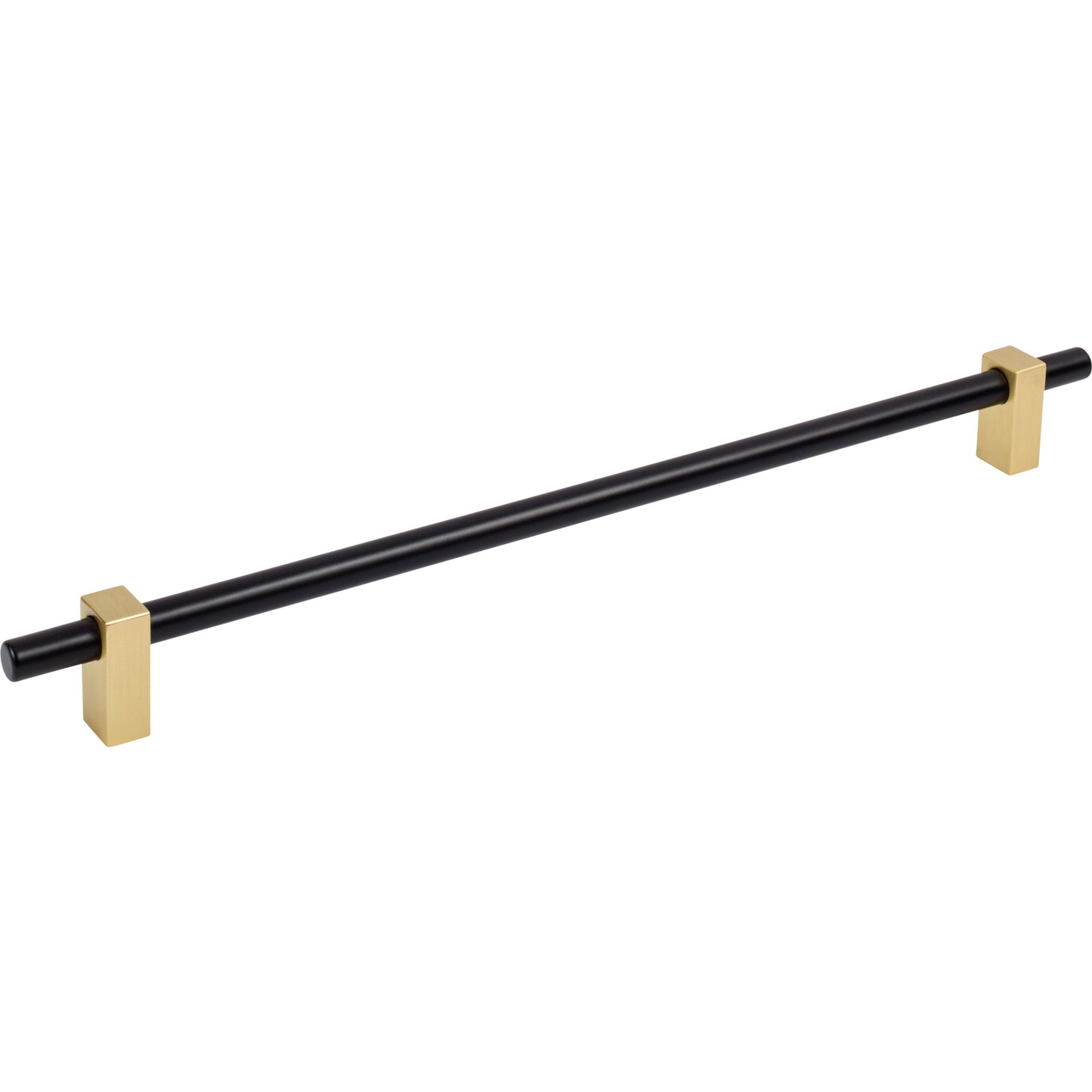 JEFFREY ALEXANDER 478-305MBBG Larkin 2 305 mm Center-to-Center Bar Pull - Matte Black w/Brushed Gold