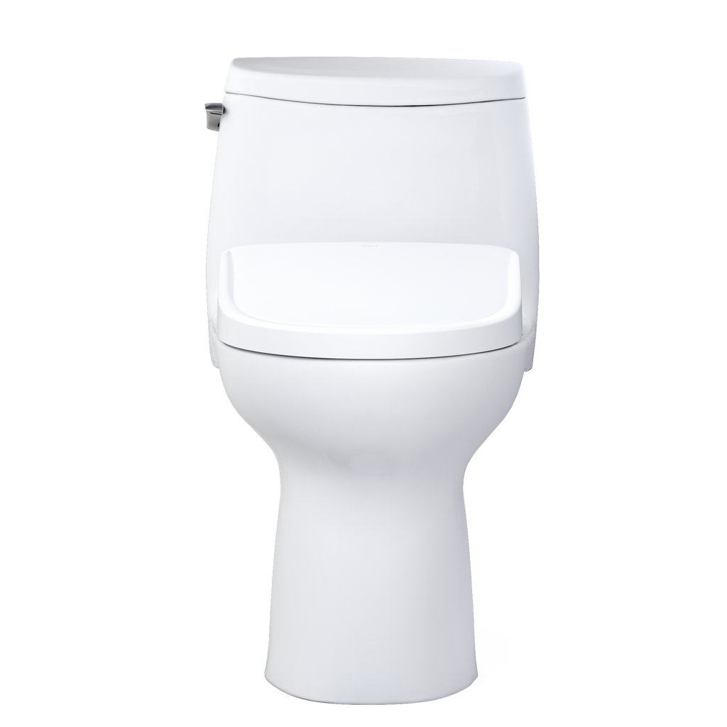 TOTO MW6044726CUFGA#01 Washlet+ Ultramax Ii 1G One-Piece Elongated 1.0 Gpf Toilet With Auto Flush Washlet+ S7 Contemporary Bidet Seat - Cotton White
