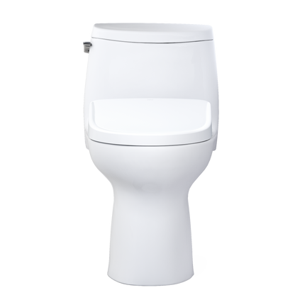 TOTO MW6044726CUFGA#01 Washlet+ Ultramax Ii 1G One-Piece Elongated 1.0 Gpf Toilet With Auto Flush Washlet+ S7 Contemporary Bidet Seat - Cotton White