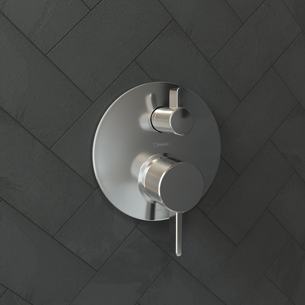 HANSGROHE 04447000 Ecostat Pressure Balance Trim S with Diverter - Chrome