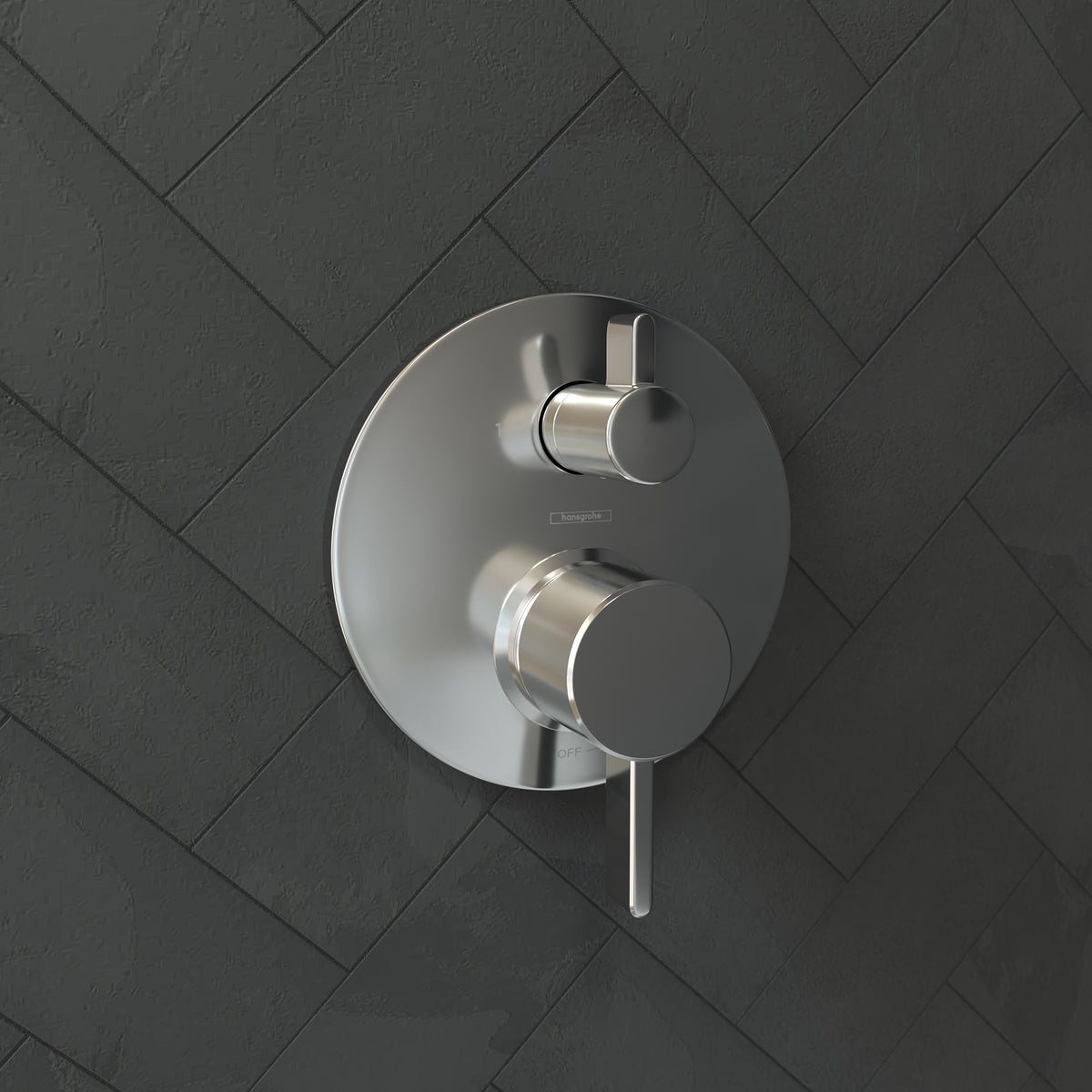 HANSGROHE 04447000 Ecostat Pressure Balance Trim S with Diverter - Chrome