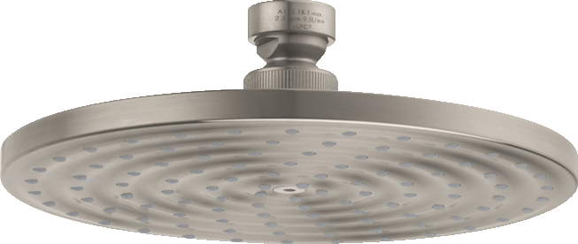 HANSGROHE 27476821 Raindance S Showerhead 180 1-Jet, 2.5 GPM - Brushed Nickel