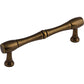 TOP KNOBS M726-96 Nouveau Bamboo 3 3/4" Center to Center Bar Pull - German Bronze